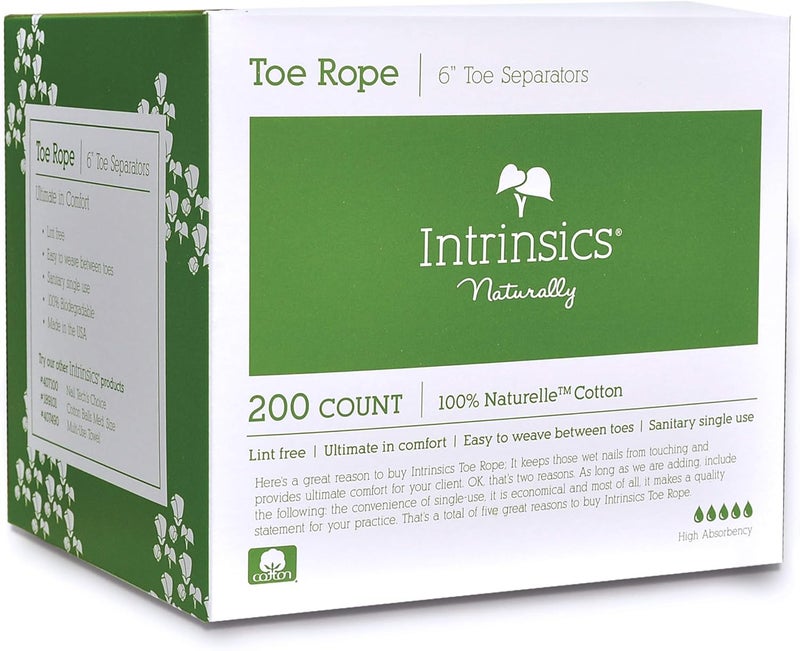 Intrinsics Toe Rope - 6" Cotton Toe Separators, 200 Count for Ultimate Comfort - Image 3